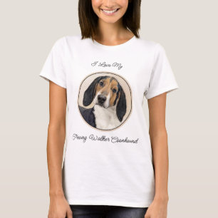 T-shirt Treeing Walker Coonhound Peinture - Art original