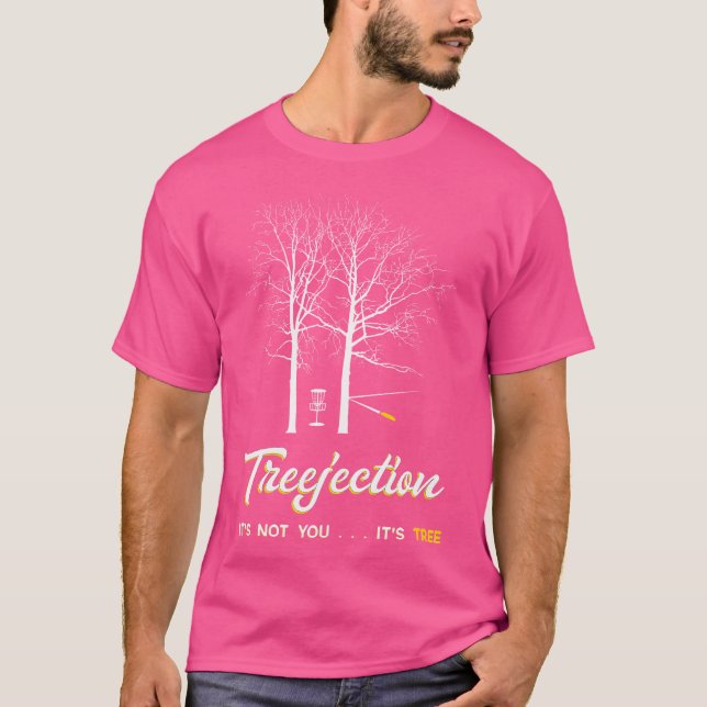 T-shirt Treejection de Golfer Disque Golf (Devant)