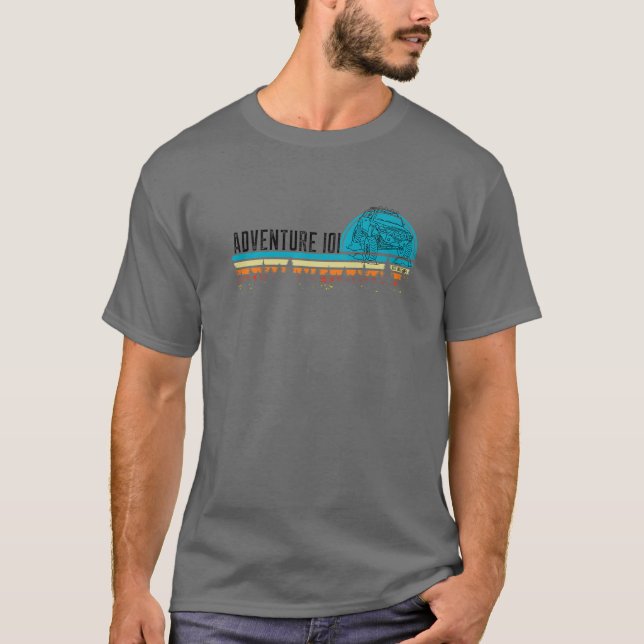 T-shirt Treetops Dans Le Soleil FJ Cruiser. (Devant)