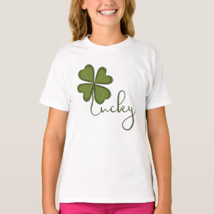 T-shirt Trèfle à quatre feuilles chanceux