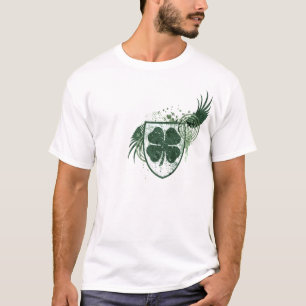 T-shirt trèfle à quatre feuilles. hi-fi.