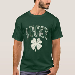 T-shirt Trèfle Chanceux de la Saint-Patrick Vintage 