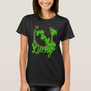 T-shirt Trèfle Chanceux Fer à Cheval Saint Patrick