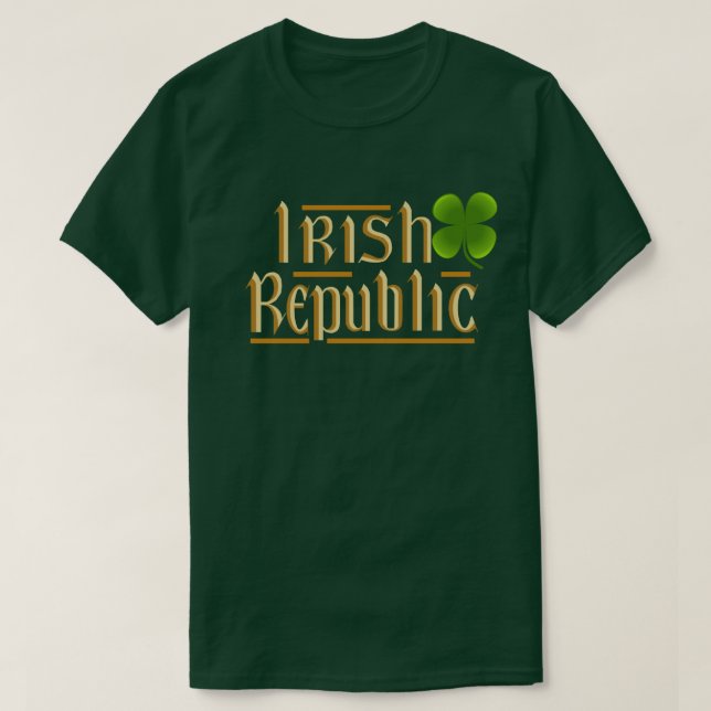 T-shirt Trèfle de côté de la République d'Irlande (Design devant)