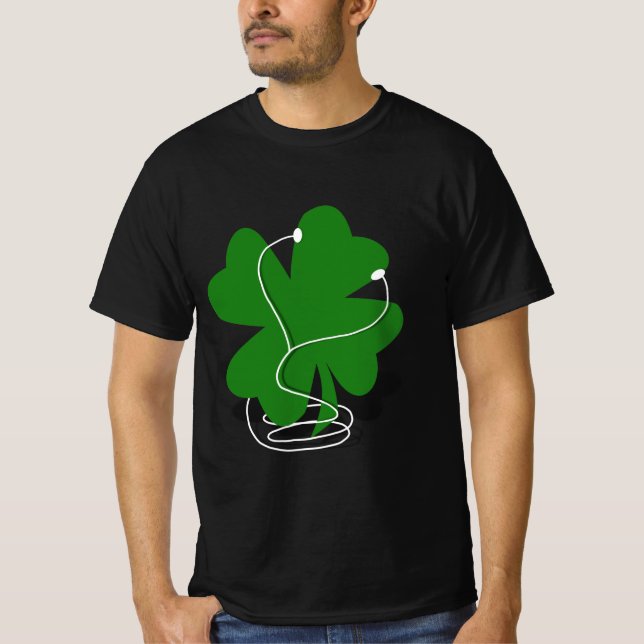 T-shirt Trèfle de la Saint-Patrick - Trèfle iRlandais (Devant)