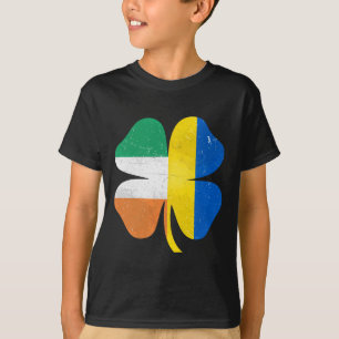T-shirt Trèfle irlandais britannique Ukraine Irlande Saint