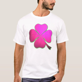 T-shirt Trèfle rose