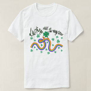T-shirt Trèfle vert irlandais St. Patrick's Day chanceux