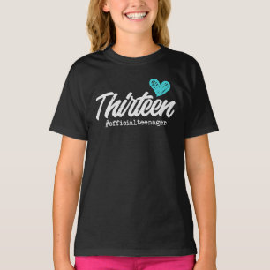 T-shirt Treize Adolescent officiel 13e anniversaire 13 ann