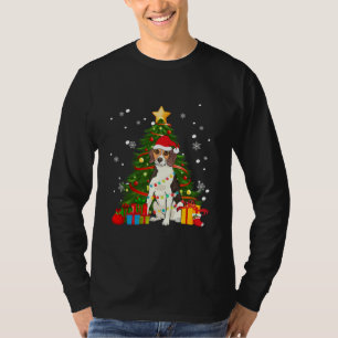 T-shirt Treking Walker Coonhound Père Noël Christmas Tree