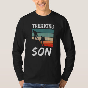 T-shirt Trekking Son Randonnée Randonnée Hobby Randonnée