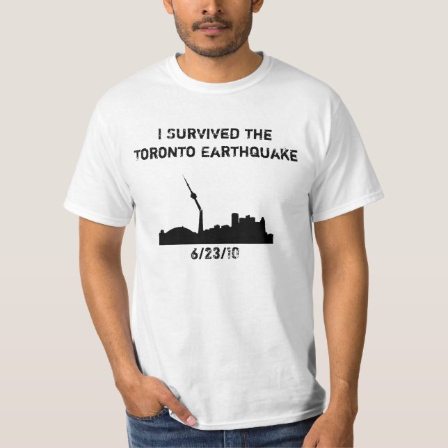 T-shirt Tremblement de terre 2010 de Toronto (Devant)