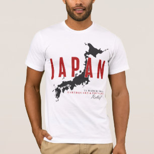 T-SHIRT TREMBLEMENT DE TERRE DU JAPON ET SOULAGEMENT DE