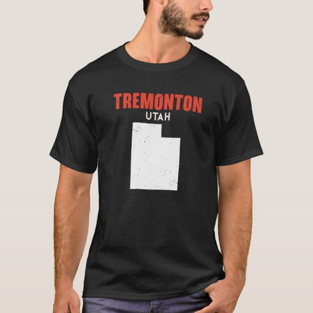 T-shirt Tremonton Utah USA State America Travel Utahan   (Devant)