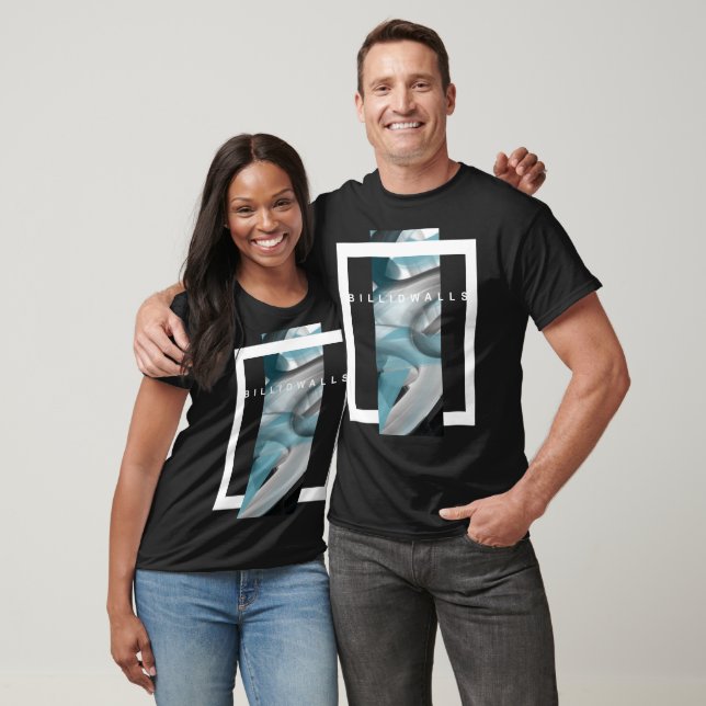 T - Shirt Trend Abstrakt Blauer Ozean (Unisex)