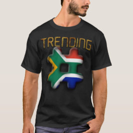 T-shirt Trending South Africa Drapeau Décontracté Mode Tee