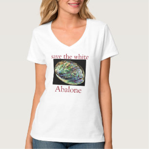 T-shirt Trendy Enregistrer La Citation Blanche Abalone Bla
