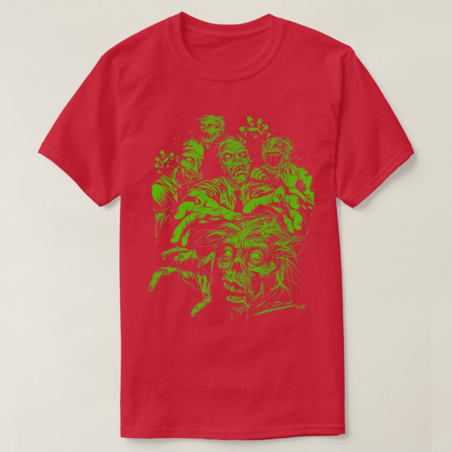 T-shirt Trendy Halloween Zombie Fright Night1213 (Design devant)
