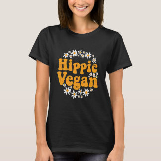 T-shirt Trendy Retro  Hippie Vegan Healthy Plant Based