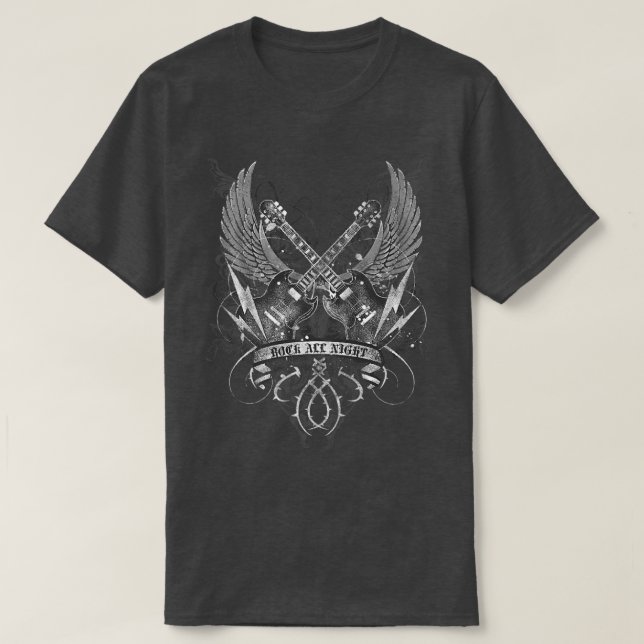 T-shirt Trendy Rock All Night SG Poster1227 (Design devant)