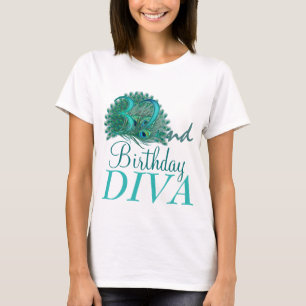 T-shirt trente-deuxième Chemises de diva d'anniversaire