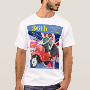 T-shirt trente-sixième Rassemblement semblable mûr annue