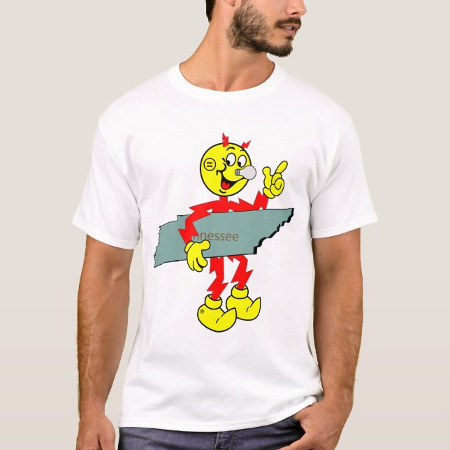 T-shirt très amusant Reddy Kilowatt Tennessee (Devant)