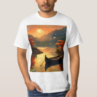 T-shirt Très belle impression coucher de soleil