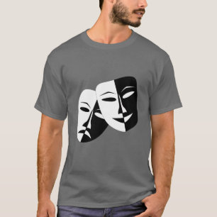 T-shirt Très Cool Comédie et Tragédie Masques Théâtres