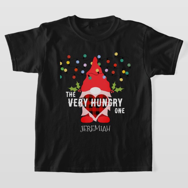 T-shirt TRÈS FAIM UN Gnome de Noël de famille (Poser)