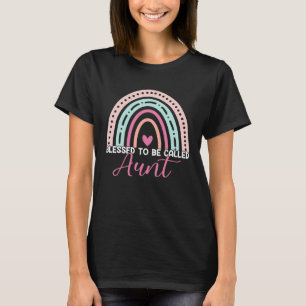 T-shirt Très Heureux D'Être Appelé Tante Rainbow Maman Gra