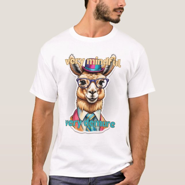 T-shirt Très Minutieux Llama Très Dépourvu (Devant)