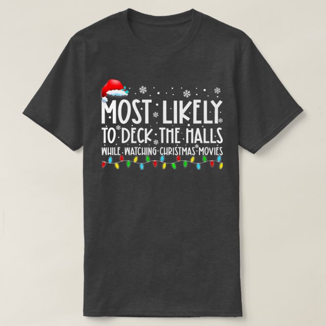 T-shirt Très Probable De Découvrir Les Halls White Regarde (Design devant)