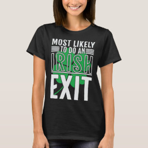 T-shirt Très Probable De Sortir Irlandais St Patrick 1