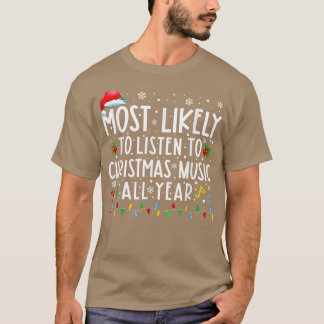 T-shirt Très Probable D'Écouter La Famille De Musique De N