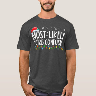 T-shirt Très Probable D'Être Confondu Les Lumières De Noël