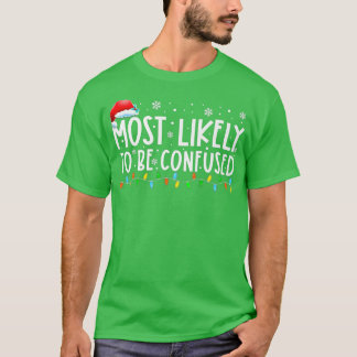 T-shirt Très Probable D'Être Confondu Les Lumières De Noël