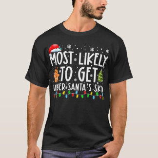 T-shirt Très Probable D'Être Sous Père Noël Peau Drôle Chr