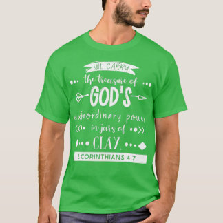 T-shirt Trésor De Dieu En Argile Jars Corinthians