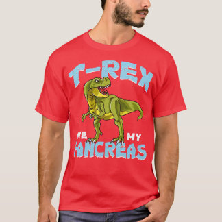 T-shirt TRex Ate My Pancreas Sensibilisation au diabète