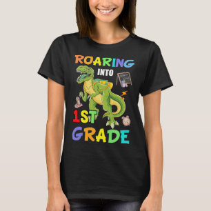 T-shirt TRex Dinosaur Restez à l'abri