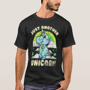 T-shirt Trex Unicorn Inspirée Crème glacée Corne de cône L
