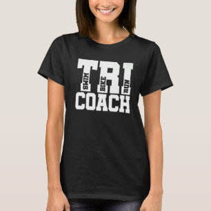 T-shirt Tri Coach Graphic Run Vélo Swim Triathlon