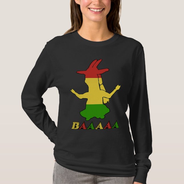 T-shirt Tri Color Rasta Goat (Devant)