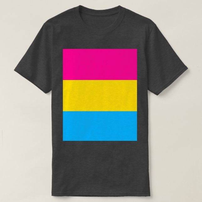 T-shirt Tri Couleur Design rose jaune bleu graphique (Design devant)