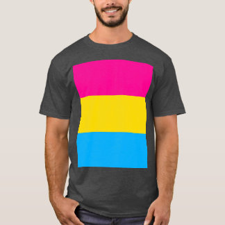 T-shirt Tri Couleur Design rose jaune bleu graphique