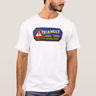 T-shirt Triangle agrumes - Vintage Étiquette Fruit Crate