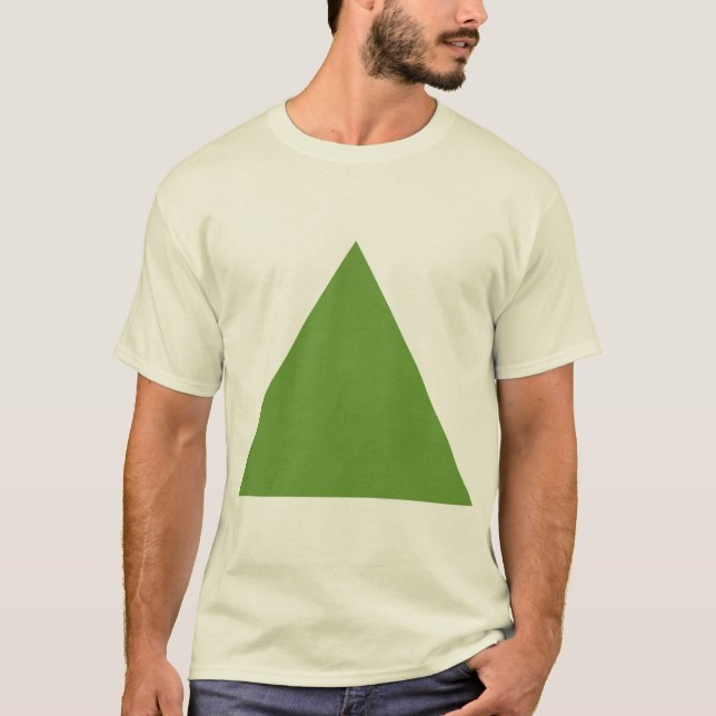 T-shirt Triangle - Avocado vert (Devant)