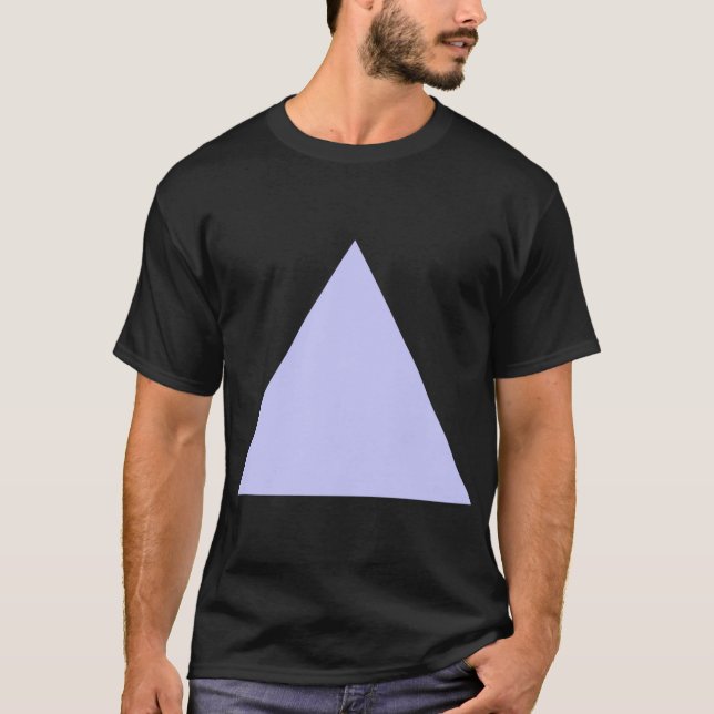 T-shirt Triangle - Bleu en poudre (Devant)