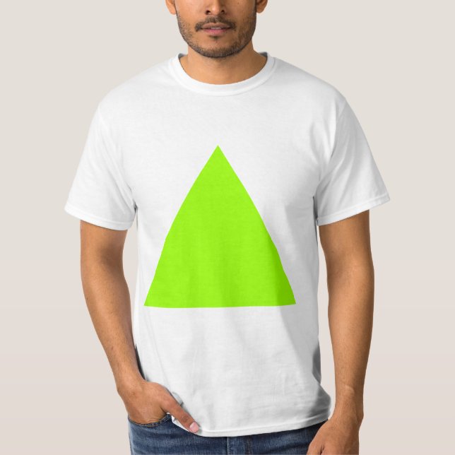 T-shirt Triangle - Chartreuse (Devant)
